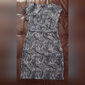 Marchesa Voyage Black and White Patterned Dress Size 6 NWT